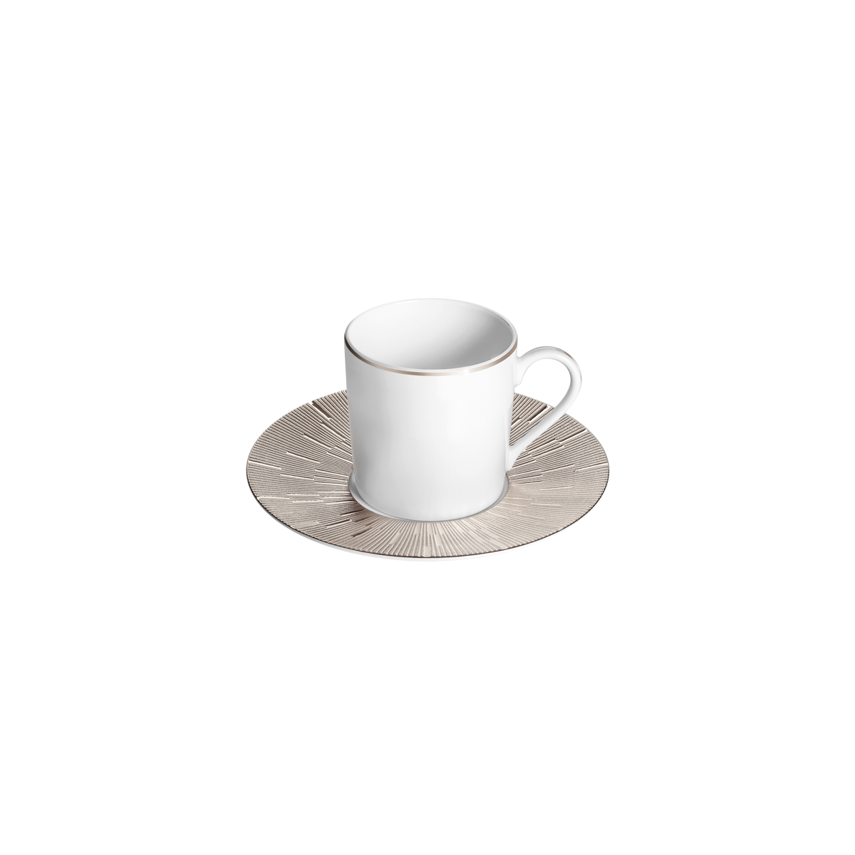 haviland-limoges-infini-platine-kaffee-tasse-mit-untertasse image 1
