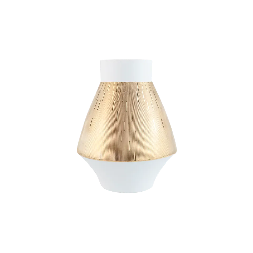 haviland-limoges-vase-kleines-modell-infini-or-gold-porzellanvase image 1