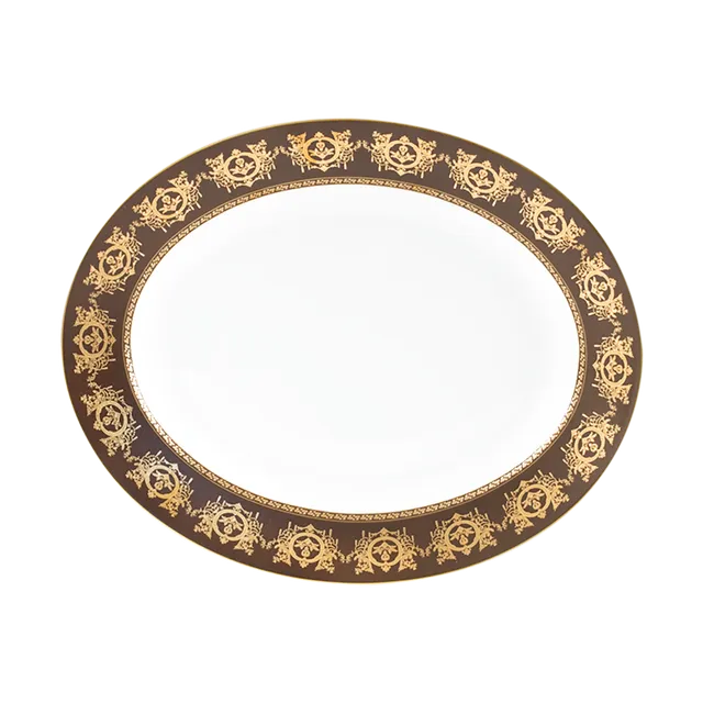 haviland-limoges-ritz-imp-rial-ovale-platte-bronze-ritz-paris image 1
