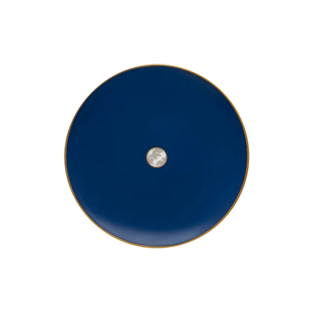 haviland-limoges-damass-bleu-ritz-paris-kuchenteller-porzellan image 1