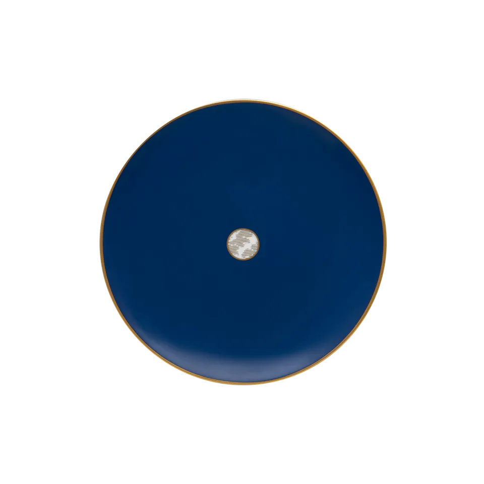 haviland-limoges-damass-bleu-ritz-paris-kuchenteller-porzellan image 1