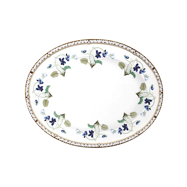 haviland-limoges-imp-ratrice-eug-nie-ovale-platte image 1