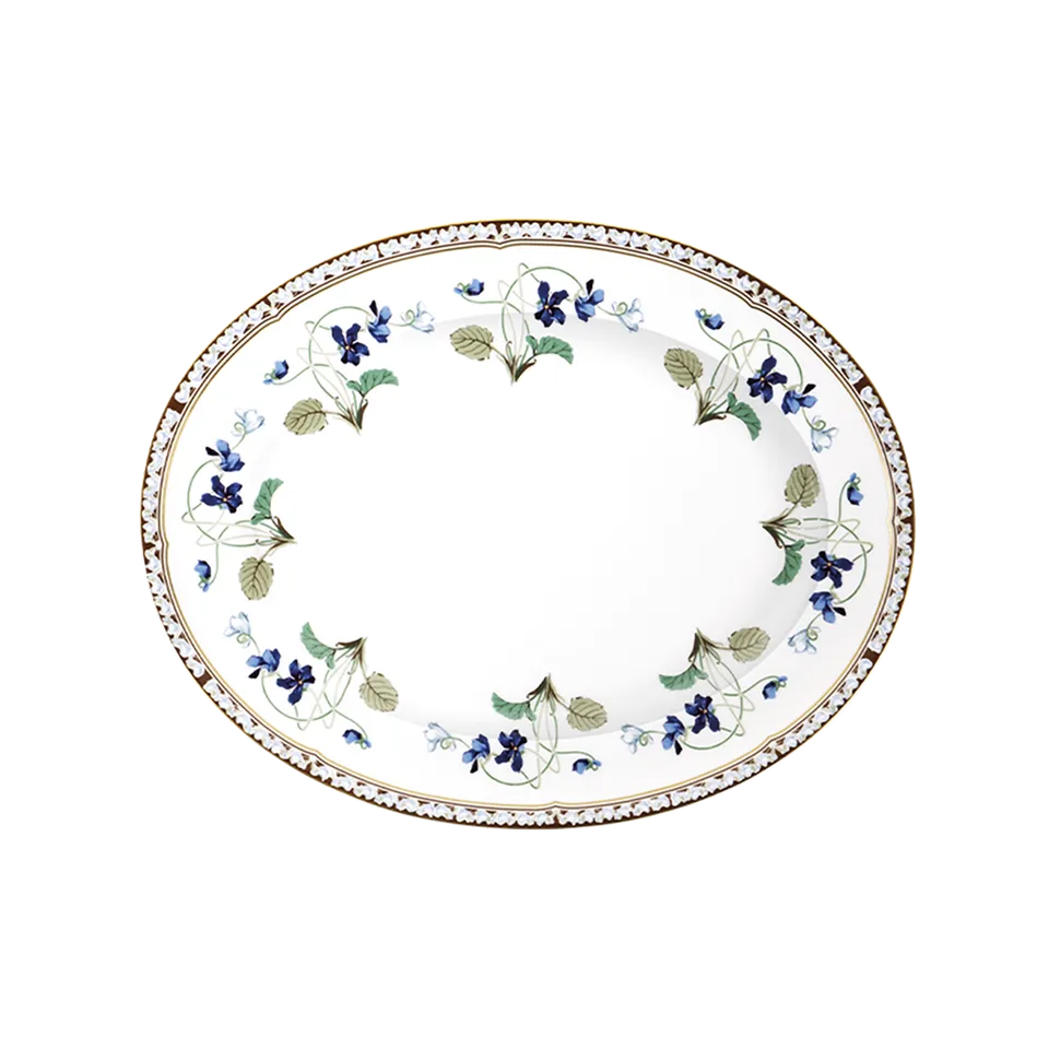 haviland-limoges-imp-ratrice-eug-nie-ovale-platte image 1