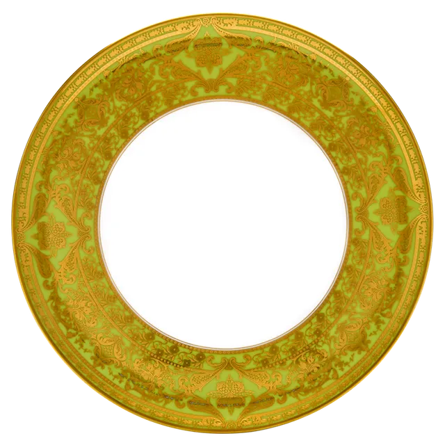 haviland-limoges-matignon-tarteplatte-apfelgr-n-gold image 1