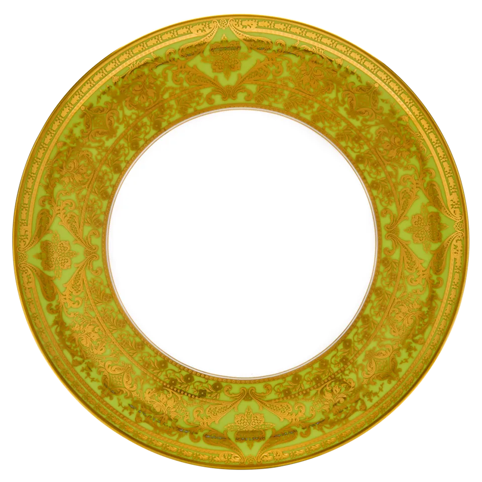 haviland-limoges-matignon-tarteplatte-apfelgr-n-gold image 1