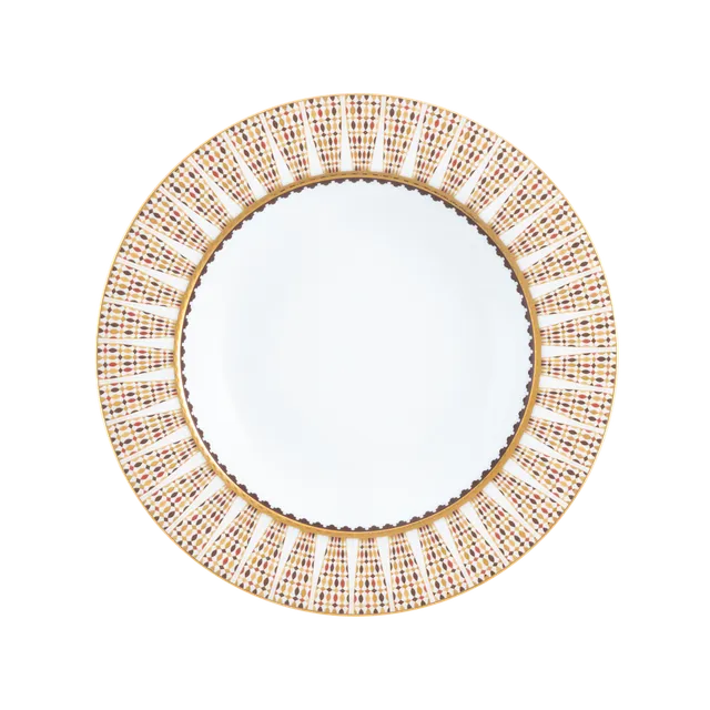 haviland-limoges-cavalier-royal-suppenteller-tief-mit-fahne image 1