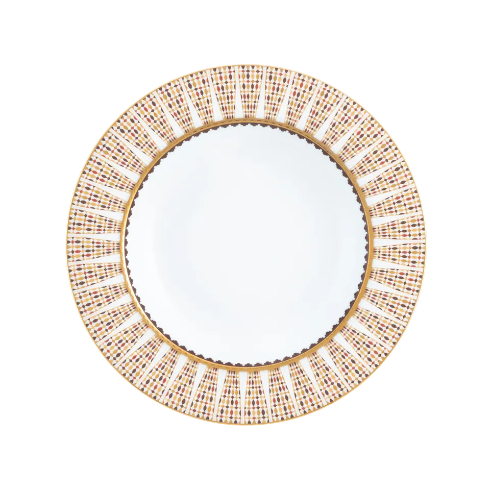 haviland-limoges-cavalier-royal-suppenteller-tief-mit-fahne image 1