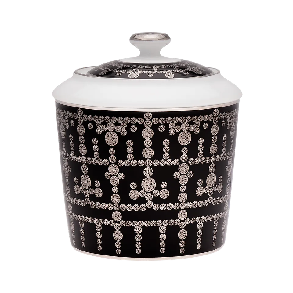 haviland-limoges-tiara-noir-platine-sucrier-porzellan-zuckerdose image 1