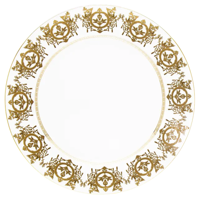 haviland-limoges-ritz-imp-rial-flache-runde-platte-wei-ritz-paris image 1