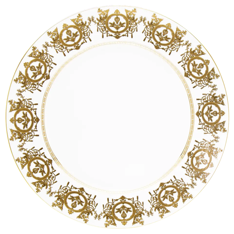 haviland-limoges-ritz-imp-rial-flache-runde-platte-wei-ritz-paris image 1