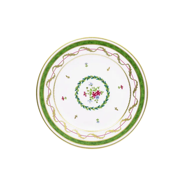 haviland-limoges-vieux-paris-vert-kuchenteller-dessertteller image 1