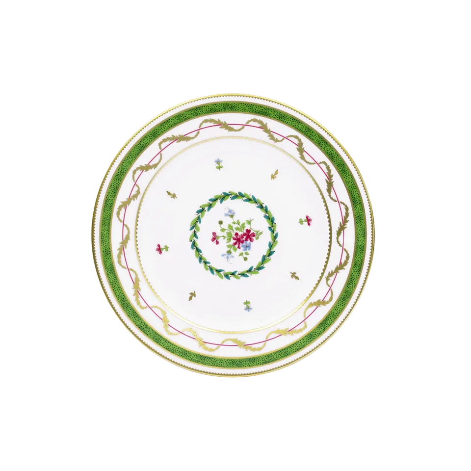 haviland-limoges-vieux-paris-vert-kuchenteller-dessertteller image 1
