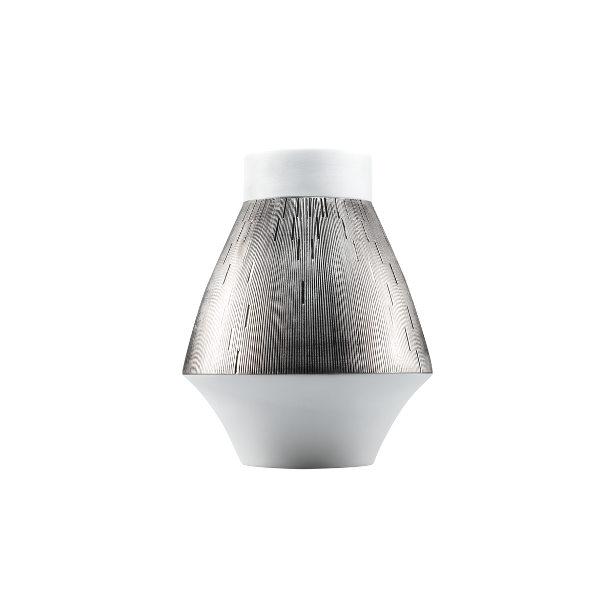 haviland-limoges-infini-kleine-vase-wei-platin image 1