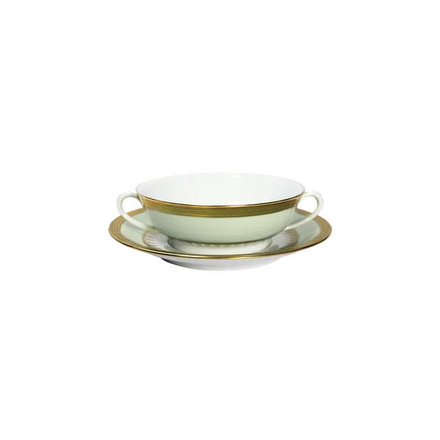 haviland-limoges-oasis-bouillon-schale-mit-untertasse-suppentasse image 1