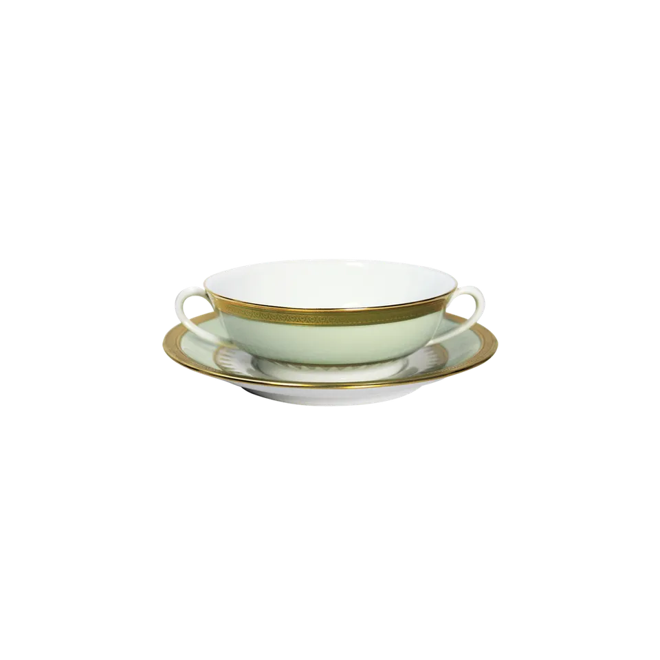 haviland-limoges-oasis-bouillon-schale-mit-untertasse-suppentasse image 1