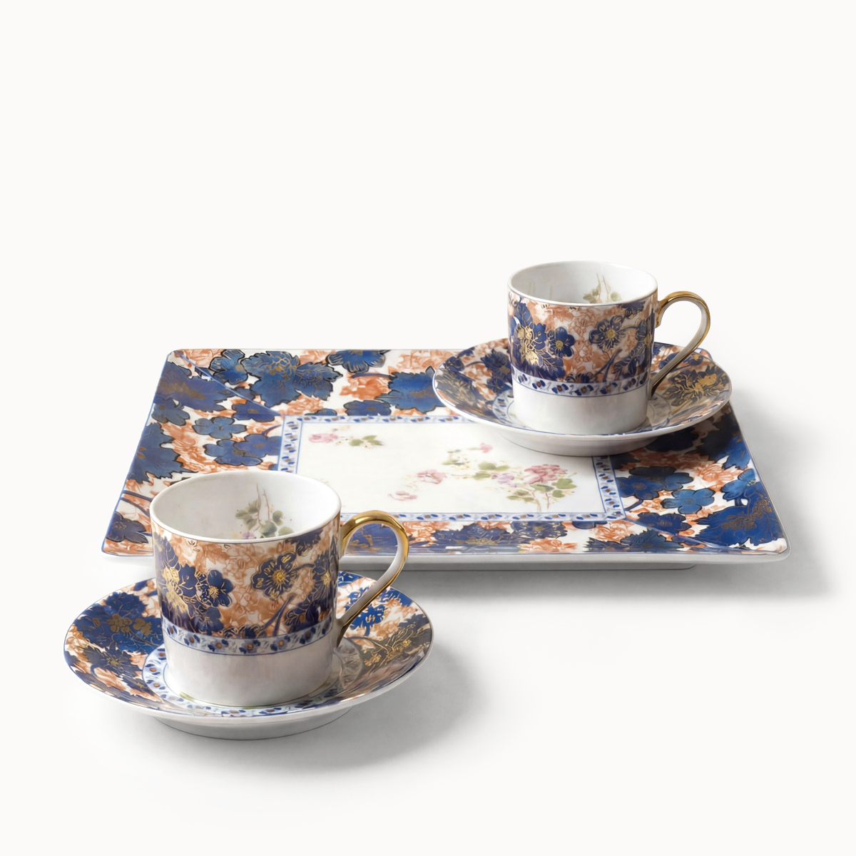 haviland-limoges-dammouse-kaffee-set-mit-tablett-und-2-tassen image 1