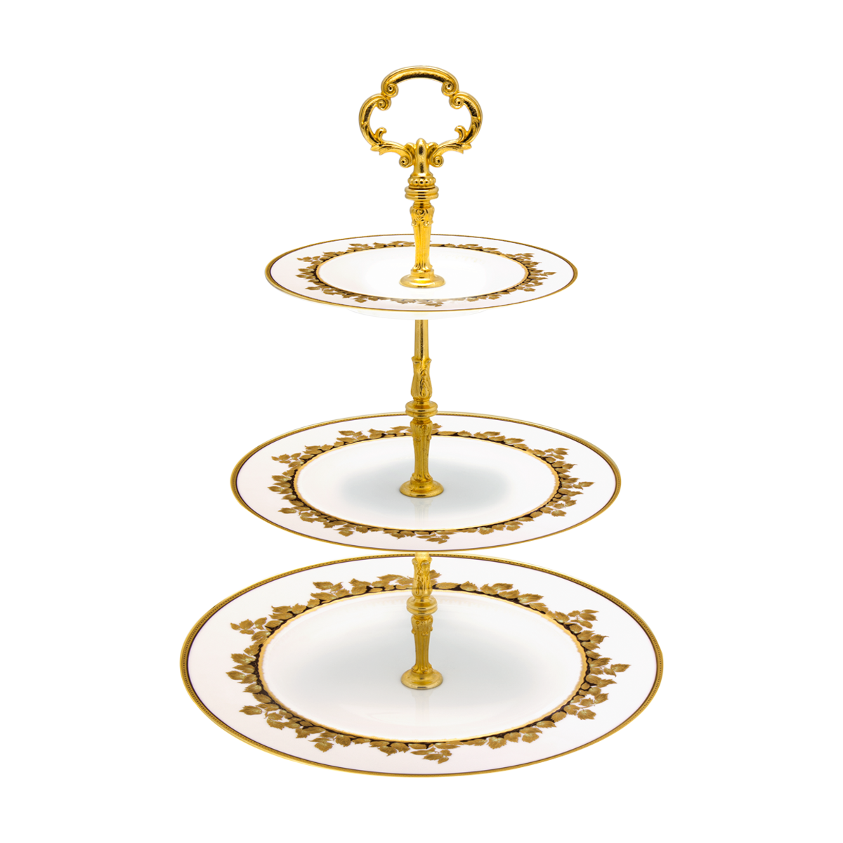 haviland-limoges-feuille-d-or-3-st-ckige-etagere-serviteur image 1