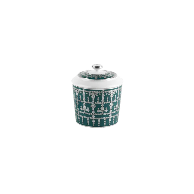 haviland-limoges-tiara-bleu-paon-zuckerdose-platin-porzellan image 1