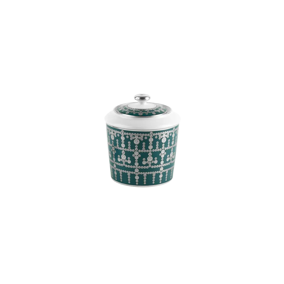 haviland-limoges-tiara-bleu-paon-zuckerdose-platin-porzellan image 1