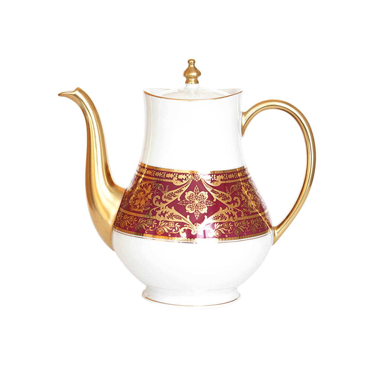haviland-limoges-matignon-kaffeekanne-verseuse-kirsche-gold image 1