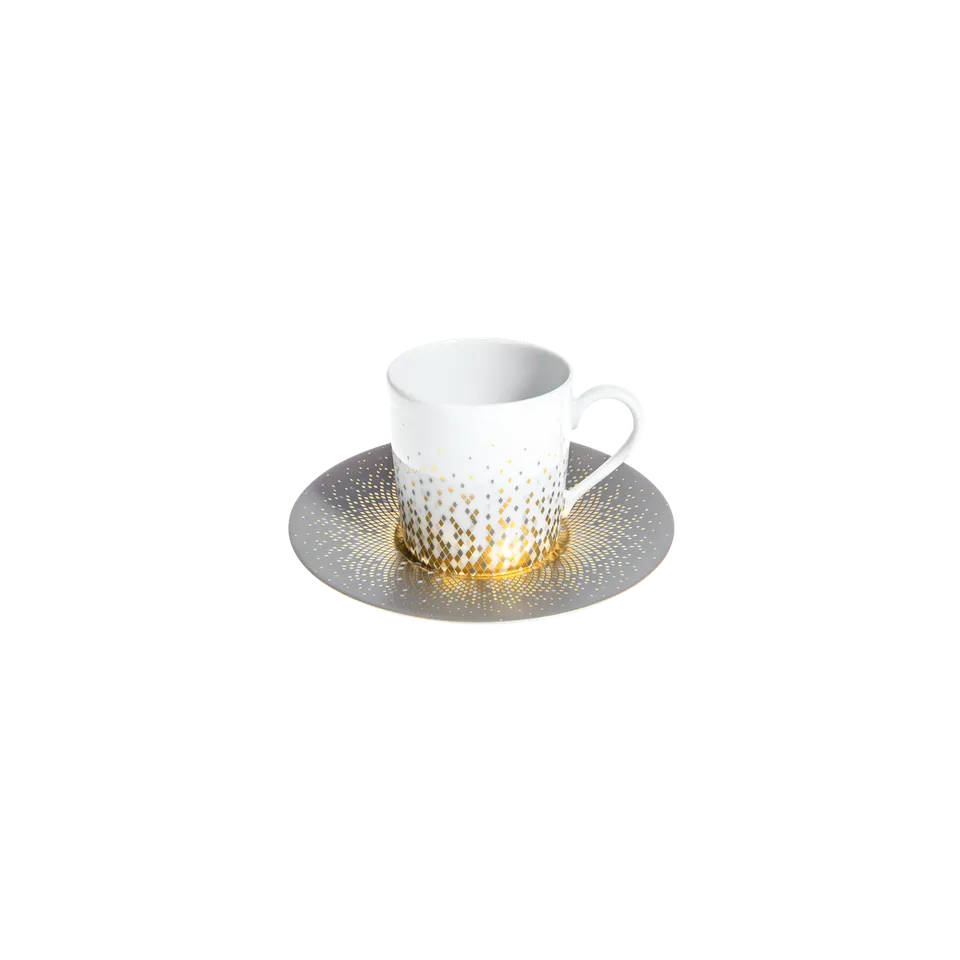 haviland-limoges-souffle-d-or-tasse-und-untertasse-kaffee image 1