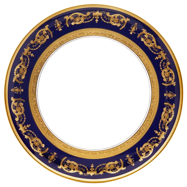 haviland-limoges-imp-rator-tarteplatte-four-blau-gold image 1
