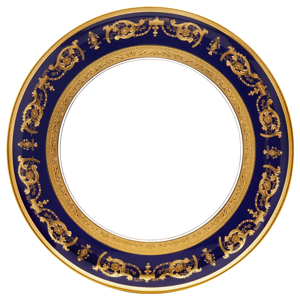 haviland-limoges-imp-rator-tarteplatte-four-blau-gold image 1