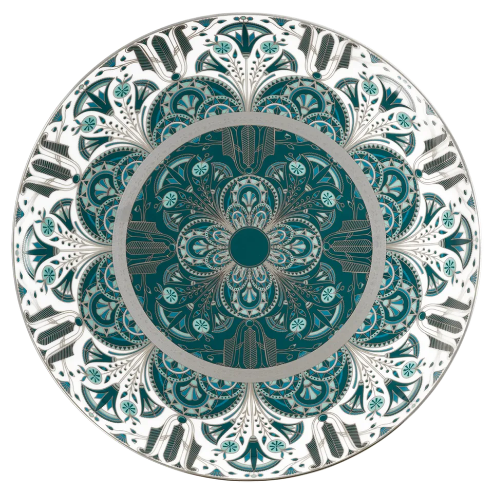 haviland-limoges-r-ves-du-nil-vert-platine-tarteplatte-kuchenplatte image 1