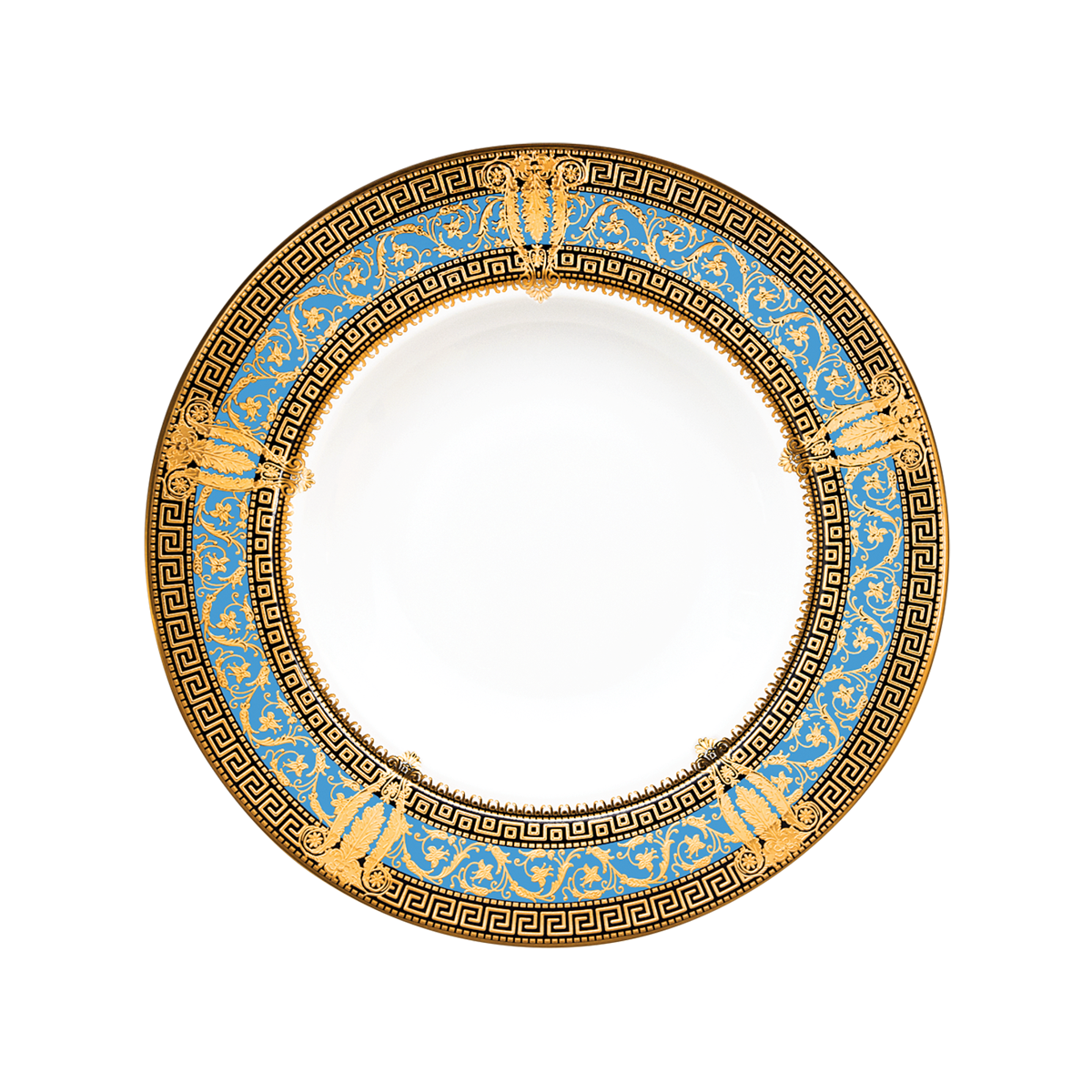 haviland-limoges-salon-murat-suppenteller-bleu-ciel-or image 1
