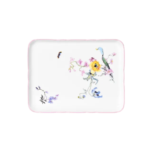 haviland-limoges-fleurs-d-auteuil-rechteckiges-tablett image 1
