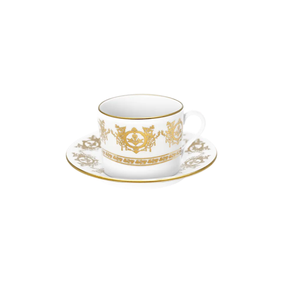 haviland-limoges-ritz-imp-rial-fr-hst-ckstasse-mit-untertasse-wei-ritz-paris image 1
