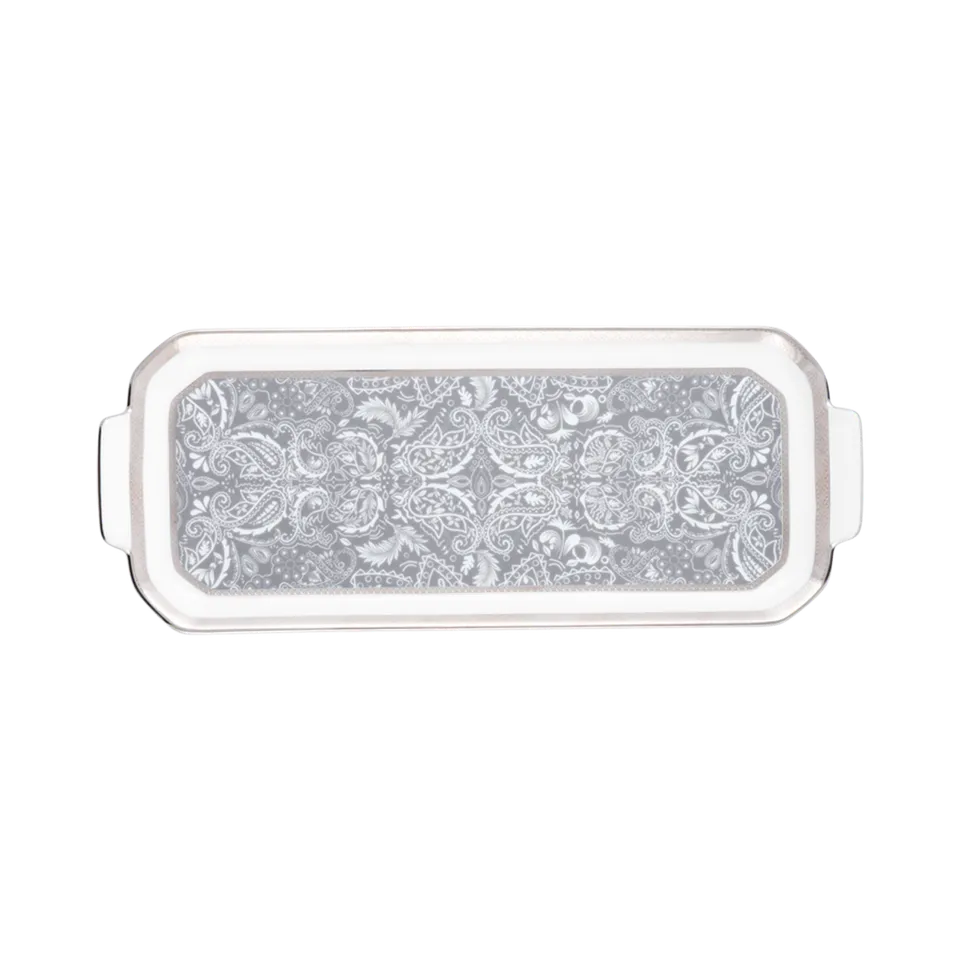 haviland-limoges-plat-cake-romane-gris-kuchenplatte image 1