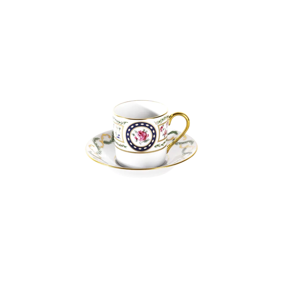 haviland-limoges-louveciennes-kaffeetasse-mit-untertasse image 1