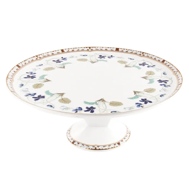 haviland-limoges-imp-ratrice-eug-nie-plat-tarte-sur-pied-porzellan-tortenplatte image 1