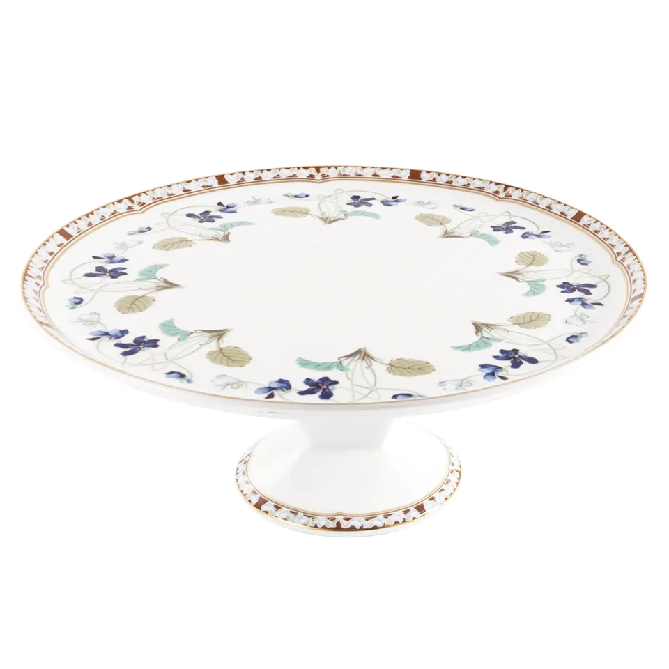 haviland-limoges-imp-ratrice-eug-nie-plat-tarte-sur-pied-porzellan-tortenplatte image 1