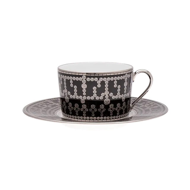 haviland-limoges-tiara-noir-platine-espressotasse-mit-untertasse image 1