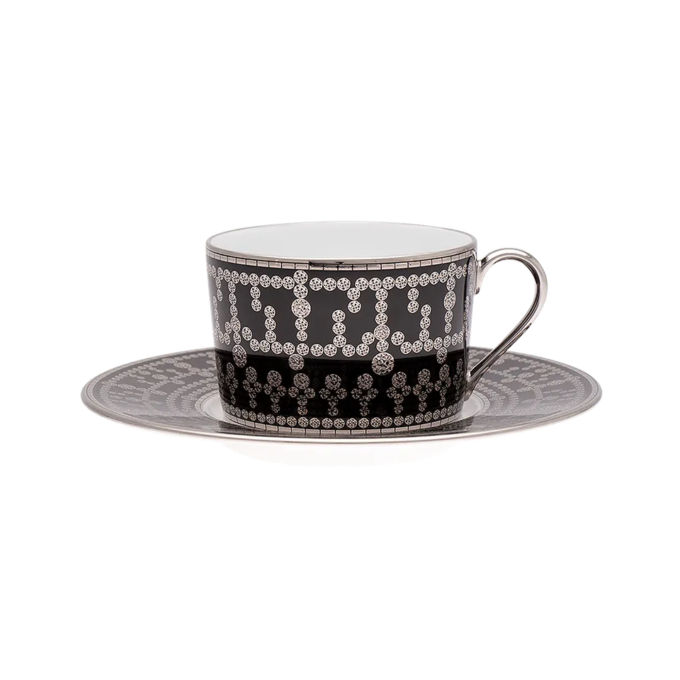 haviland-limoges-tiara-noir-platine-espressotasse-mit-untertasse image 1