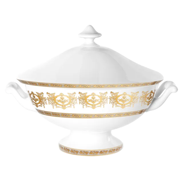 haviland-limoges-ritz-imp-rial-blanc-ritz-paris-porzellan-soupi-re-terrine image 1
