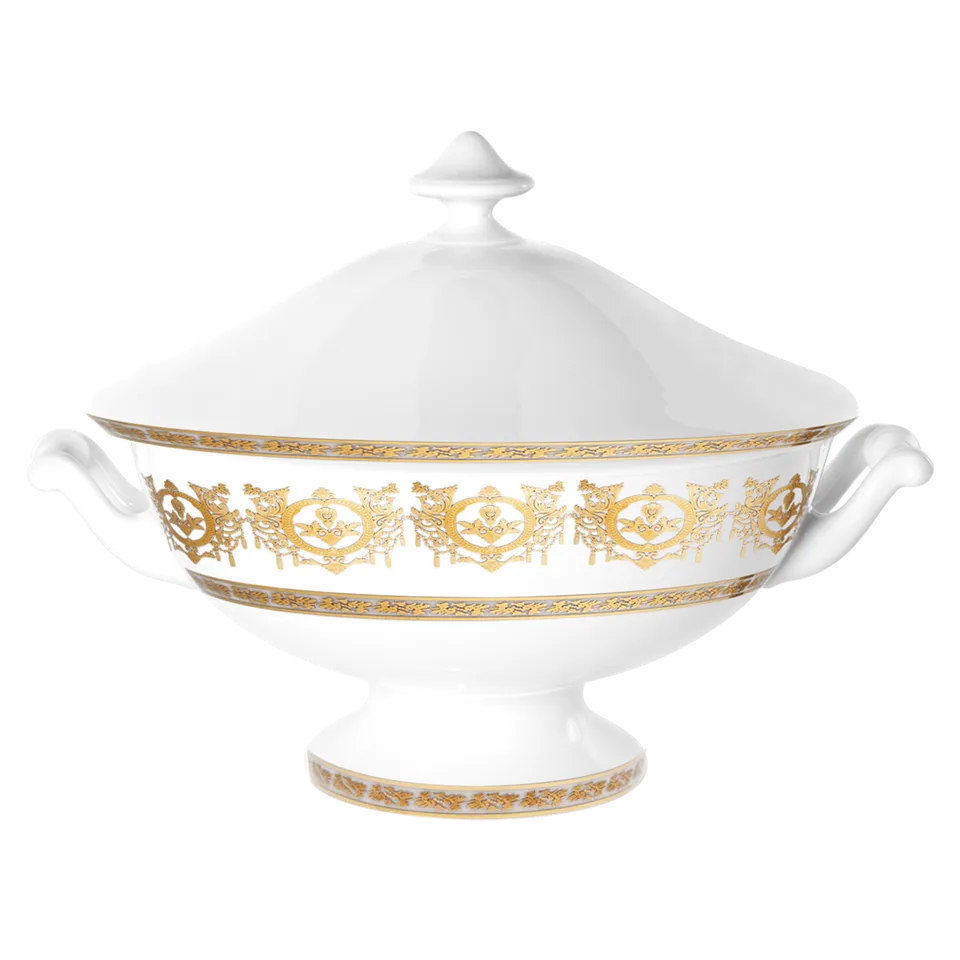 haviland-limoges-ritz-imp-rial-blanc-ritz-paris-porzellan-soupi-re-terrine image 1