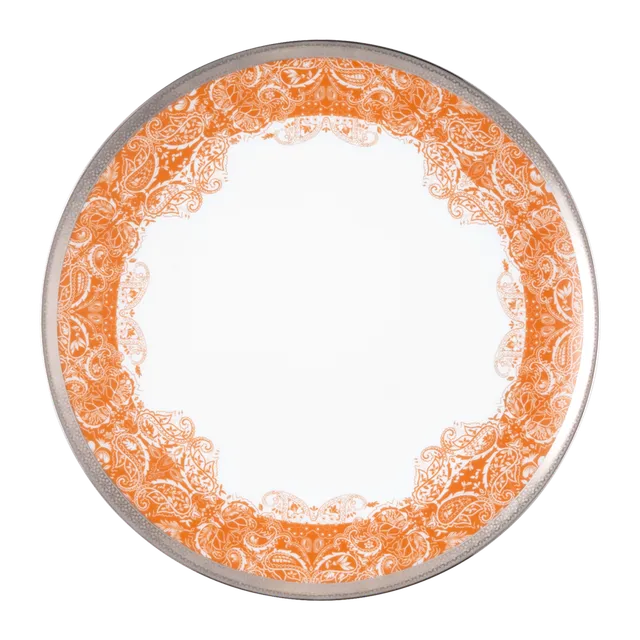 haviland-limoges-romane-speiseteller-orange-porzellan image 1