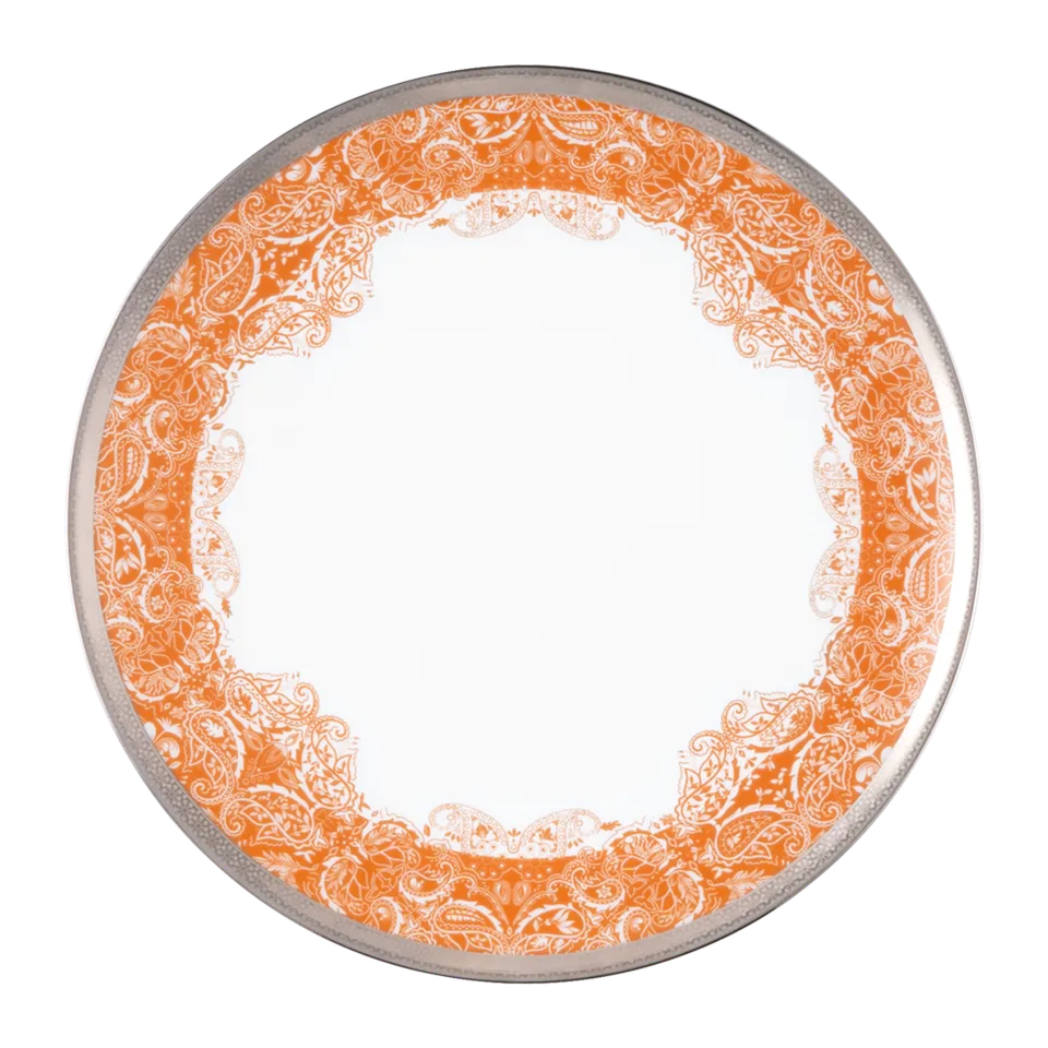 haviland-limoges-romane-speiseteller-orange-porzellan image 1