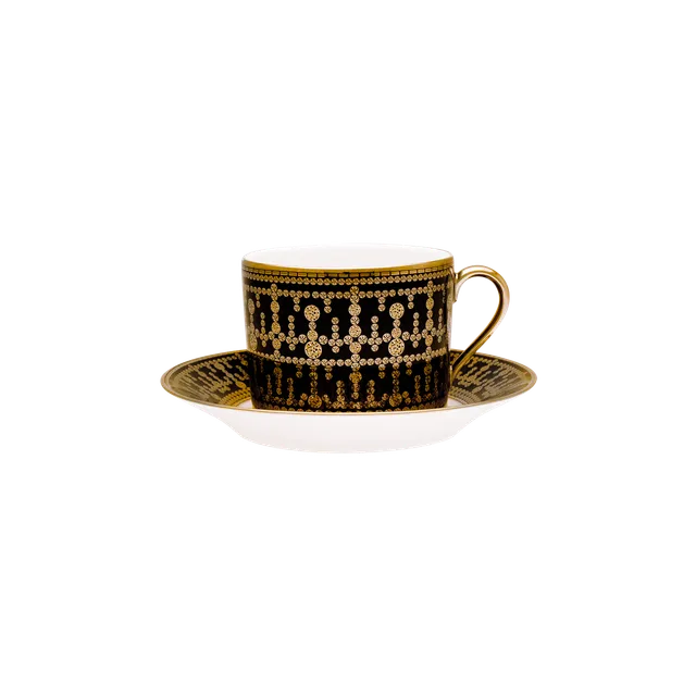 haviland-limoges-tiara-noir-or-fr-hst-ckstasse-mit-untertasse image 1