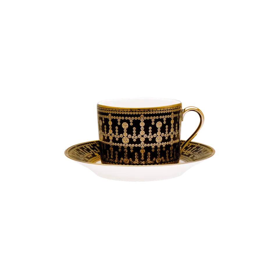 haviland-limoges-tiara-noir-or-fr-hst-ckstasse-mit-untertasse image 1