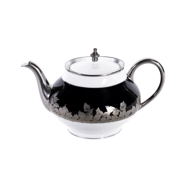 haviland-limoges-teekanne-boule-feuille-de-platine image 1