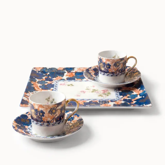 haviland-limoges-dammouse-kaffee-set-mit-tablett-und-2-tassen image 1