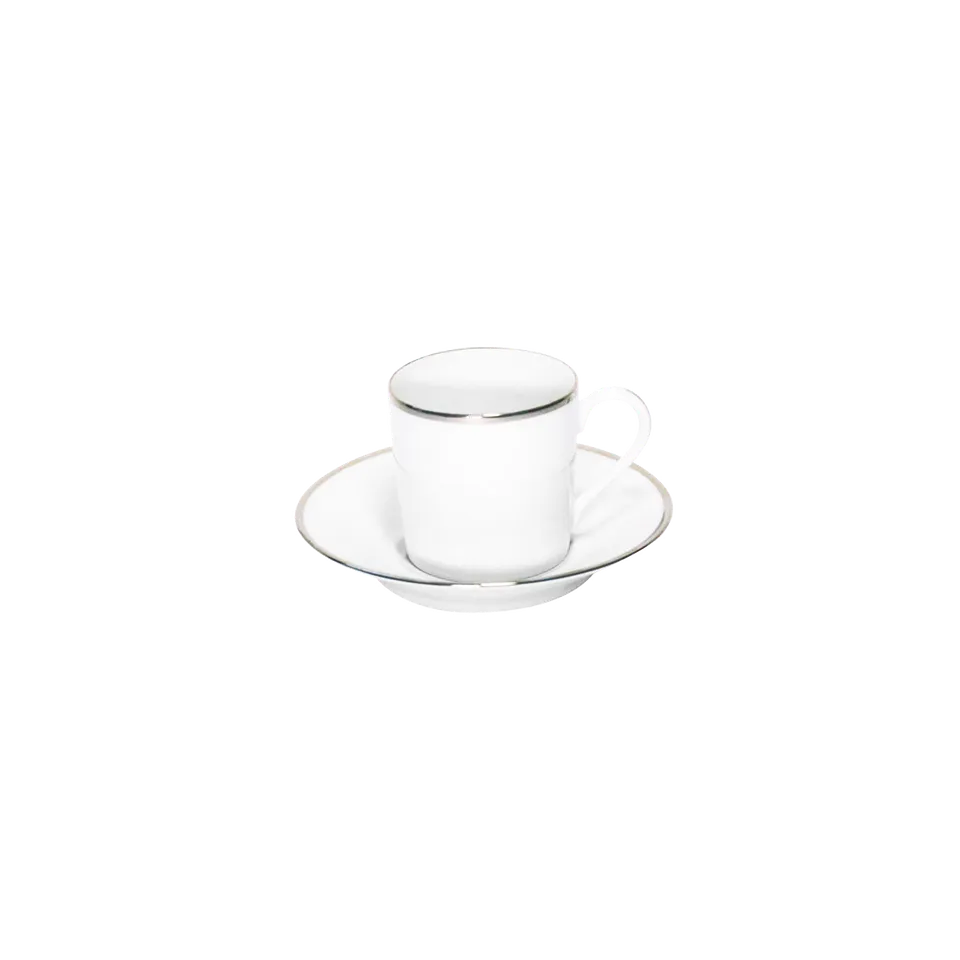 haviland-limoges-orsay-platine-kaffeetasse-mit-untertasse image 1