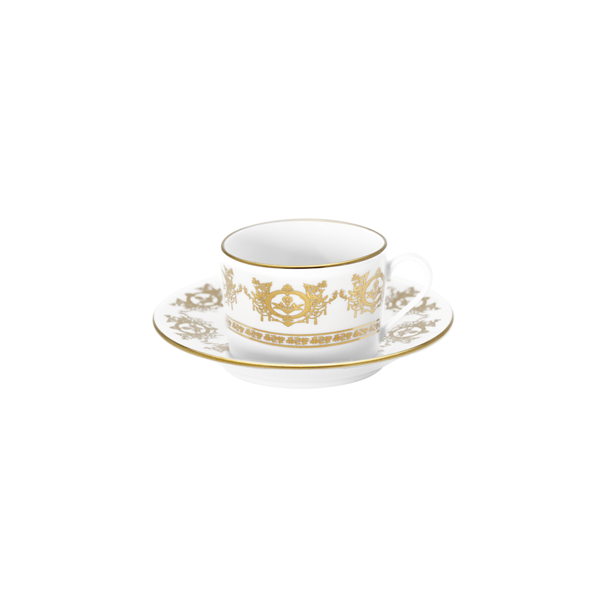 haviland-limoges-ritz-imp-rial-wei-teetasse-mit-untertasse-ritz-paris image 1