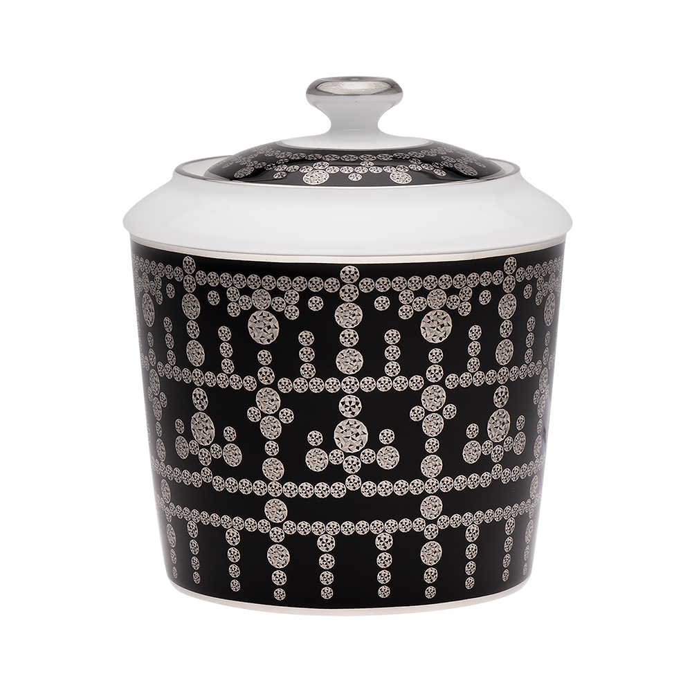 haviland-limoges-tiara-noir-platine-sucrier-porzellan-zuckerdose image 1