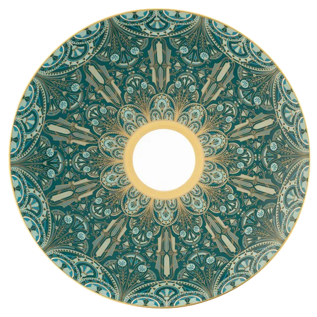 haviland-limoges-r-ves-du-nil-vert-or-pr-sentationsteller image 1