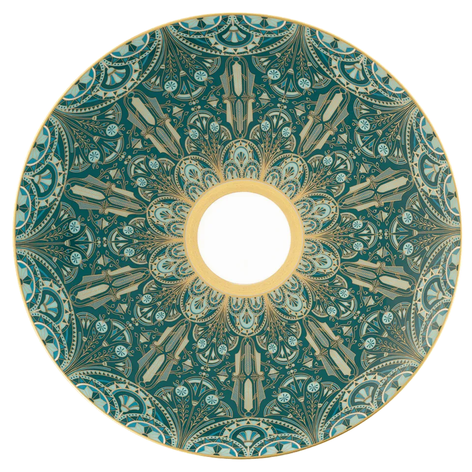 haviland-limoges-r-ves-du-nil-vert-or-pr-sentationsteller image 1